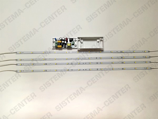 Photo OSRAM conversion kit 4 lines 30-32W complete with driver