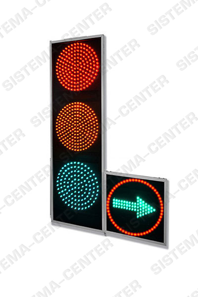 Photo T.1l1/T.1r1 vehicle traffic light with additional panel