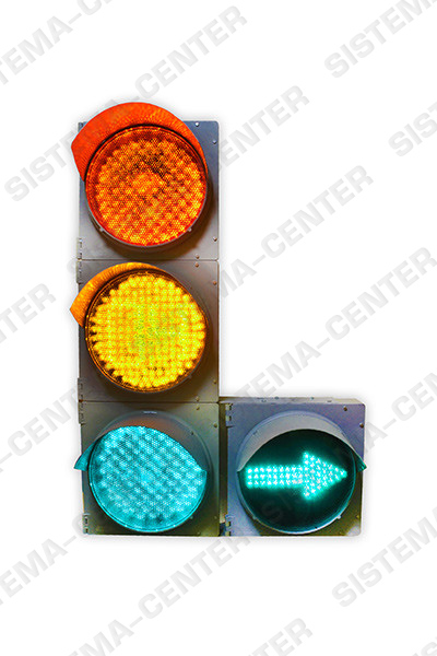Photo T1l1/T1r1 vehicle traffic light with additional panel