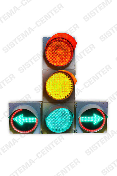 Photo T.1rl2 vehicle road traffic light with two additional panels