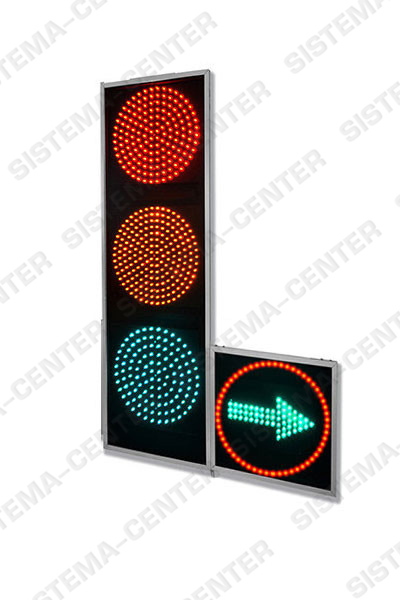 Photo T.1l2/T.1r2 vehicle road traffic light with additional panel 