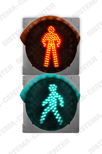 Photo Светофор дорожный светодиодный пешеходный П.1.2 (плоский разборный)