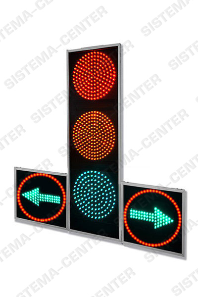 Photo T.1rl2 vehicle road traffic light with two additional panels