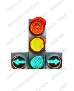 T.1rl2 vehicle road traffic light with two additional panels: Photo - JSC "Sistema-Center"